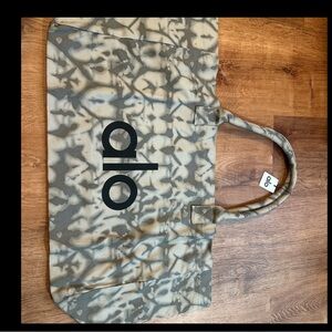 Grey tiedye alo yoga brand small tote bag …
